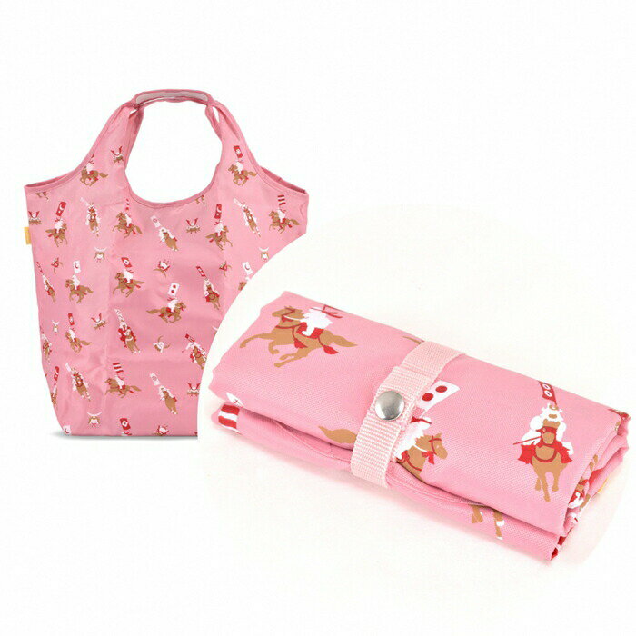 【ふるさと納税】 オリジナルエコバッグ 相馬野馬追柄 (ピンク) 黒潮海苔店 | 大容量 コンパクト 折りたたみ トートバッグ エコバッグ ショッピングバッグ マイバッグ 買い物袋 軽量 持ち運び 丈夫 おしゃれ ギフト プレゼント エコ雑貨 動物柄 福島 南相馬