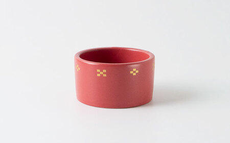 【美濃焼】護-mamori- 骨壺 三具足セット Red 【角富製陶所】 仏具 供養 カジュアル 家族[MFP031]