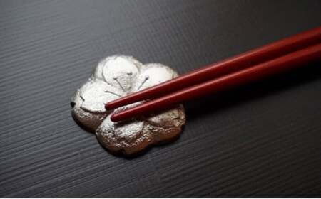 【高岡銅器】錫製箸置き 桜 5個組 民芸品 工芸品 伝統技術 雑貨  FAD-0662