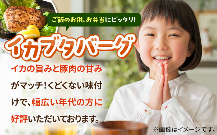 イカブタバーク 6個（120g/個）《壱岐市》【株式会社マルショウ】 イカ いか 烏賊 ハンバーグ 惣菜 冷凍 お弁当 ミンチ [JEW012]