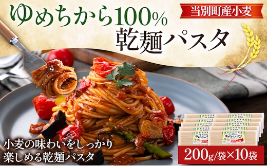 
										
										【1-238】当別町産 小麦 ゆめちから 100%乾麺パスタ 10本 JA北石狩農協協同組合 北海道 当別町 小麦 北海道産 トマトパスタ クリームパスタ 和風パスタ 乾麺 スパゲッティ
									