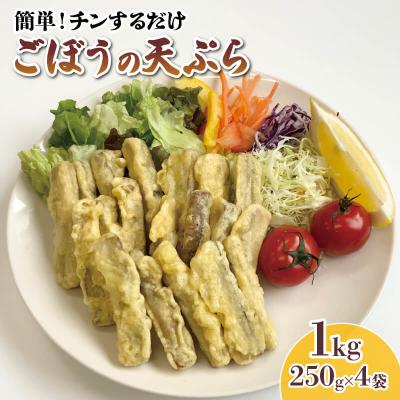 ふるさと納税 大船渡市 國洋 ごぼう天ぷら 1kg(250g×4袋)