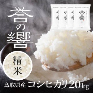 【要確認：配送時期指定NG】【令和7年産】（白米 ※精米済 20kg）優栽：特別栽培米 鳥取県日野町産 コシヒカリ お米 米