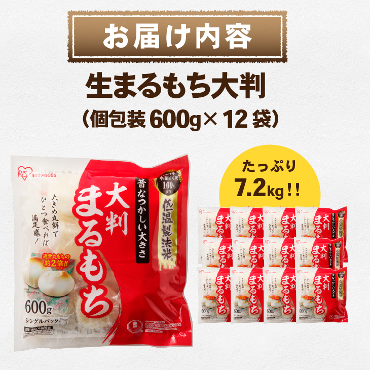 低温製法米の生まるもち 大判 7.2kg [AV014]
