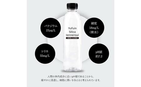 【定期便 全6回】＜由布岳の麓の天然水＞湯布院シリカ天然水 330ml×24本（1ケース）