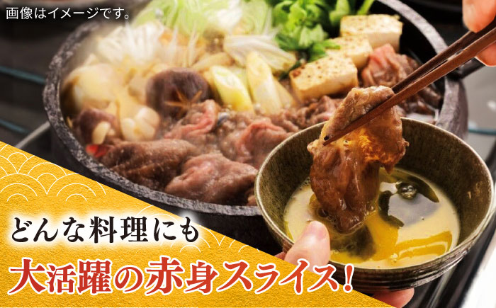 佐賀牛赤身スライス 計1kg（500g×2パック）/ モモ ウデ 肉 牛肉 国産 / 佐賀県 / 中山牧場 [41AOCW010]