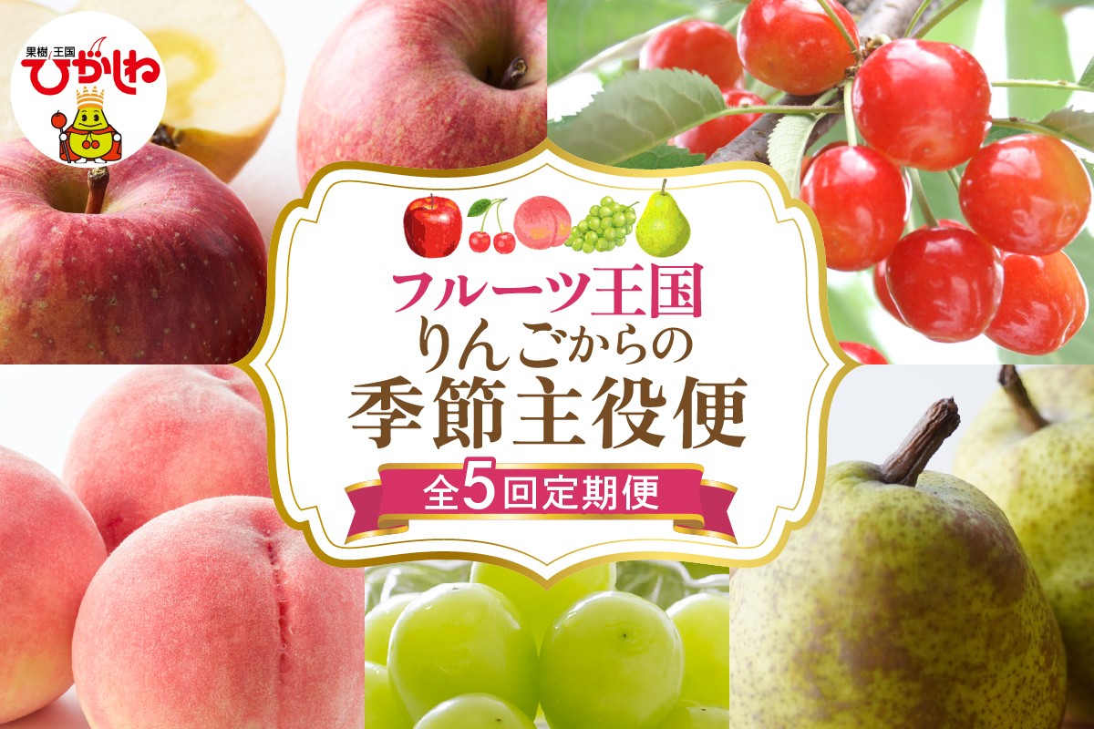 
            【全5回定期便】2025年りんごからの季節主役便 千笑花夢提供 山形県 東根市 hi082-039
          