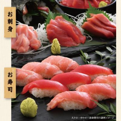 ふるさと納税 越前町 【3ヵ月毎定期便】国産生本マグロ 大トロと中トロ 2種セット 合計300g全4回 |  | 02
