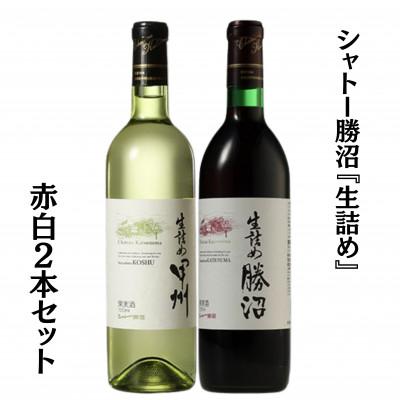 ふるさと納税 甲州市 シャトー勝沼『生詰め』赤白ワイン2本セット　B2-681