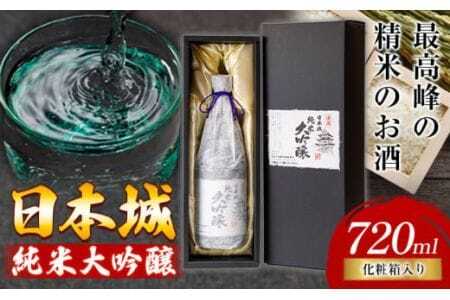 日本酒 日本城 大吟醸（純米大吟醸酒）720ml 酒のねごろっく 