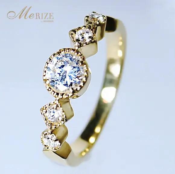 指輪 天然ダイヤモンド 0.35ct SIクラス Sylvie シルヴィー【K18 WG】r-182（KRP）O27-1411