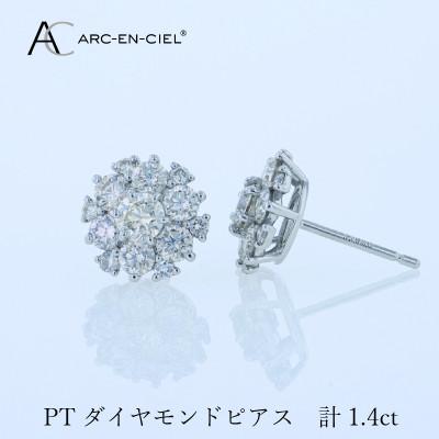 ふるさと納税 泉佐野市 ARC-EN-CIEL PTダイヤピアス 計1.4ct【鑑別書付き】 J060-4 |  | 01