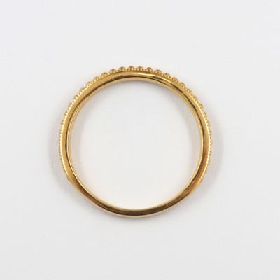 ふるさと納税 山梨県 【山梨県】【ジュエリー】K24 pure gold / ミル打ち リング 12号 |  | 02