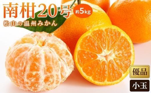 
温州みかん「南柑20号」＜優品・小玉＞約5kg
