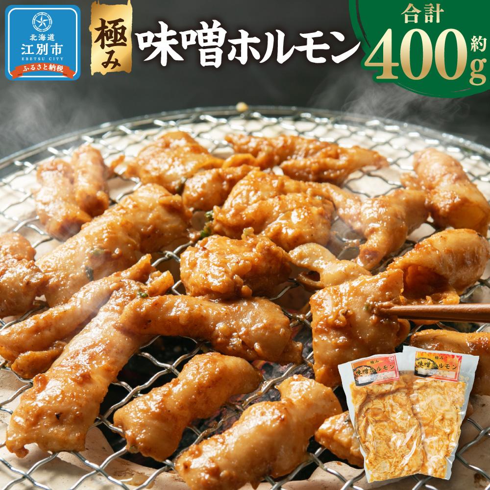 【ふるさと納税】極み味噌ホルモン 400g(200g×2袋) | 肉 お肉 にく 食品 北海道産 人気 おすすめ 送料無料 ギフト