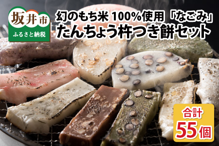 たんちょう杵つき餅セット なごみ 計55個 もし餅 丸もち とぼもち [B-2943]