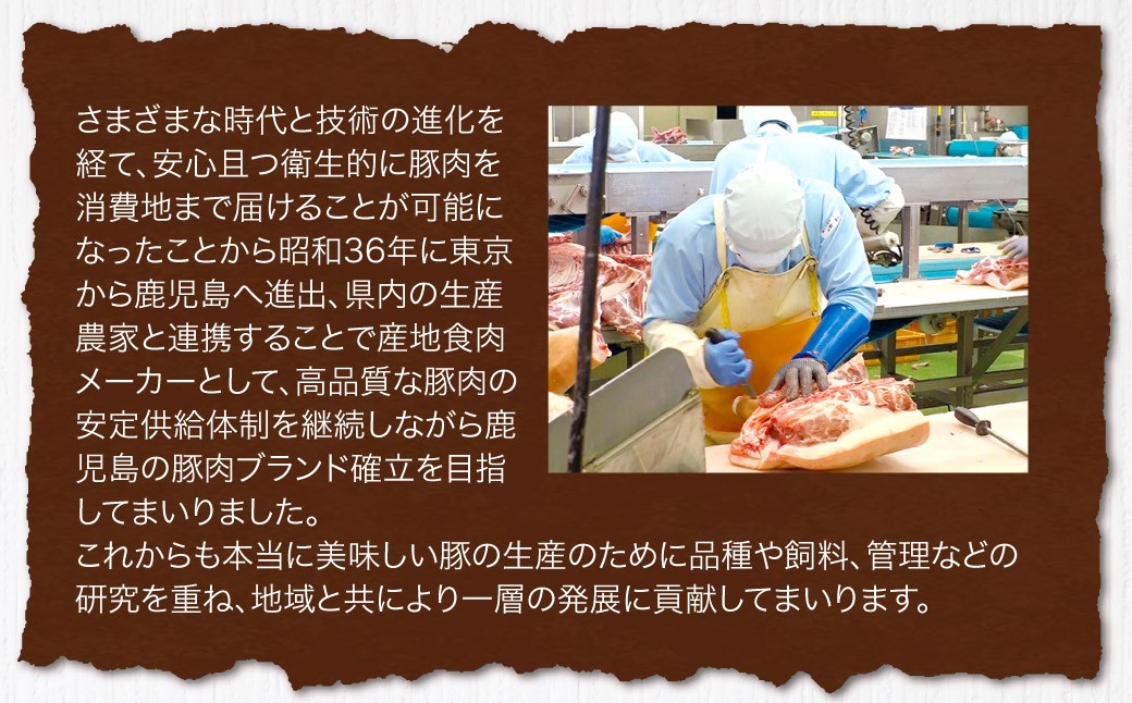 【6回定期便】鹿児島県産　豚肉 ローススライス