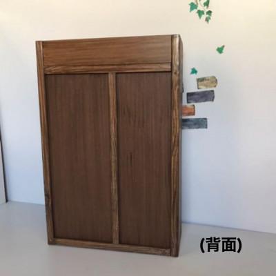 ふるさと納税 海南市 トイレ収納ラック(扉付)ウォルナット色　横35x奥行14x高さ53cm |  | 03