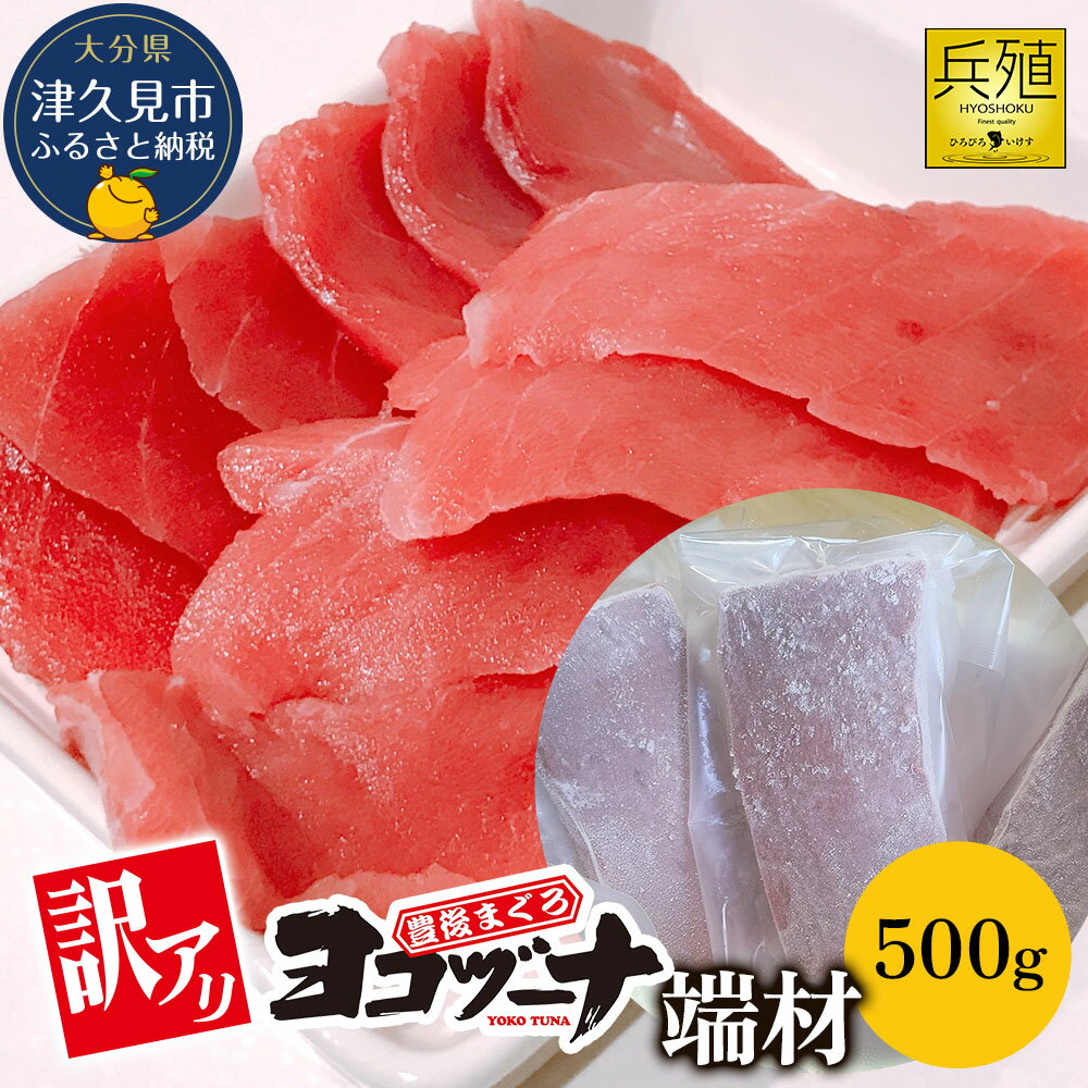 【ふるさと納税】豊後まぐろ ヨコヅーナ 訳あり 端材 500g | 本鮪 マグロ 大分県 九州 津久見市 国産