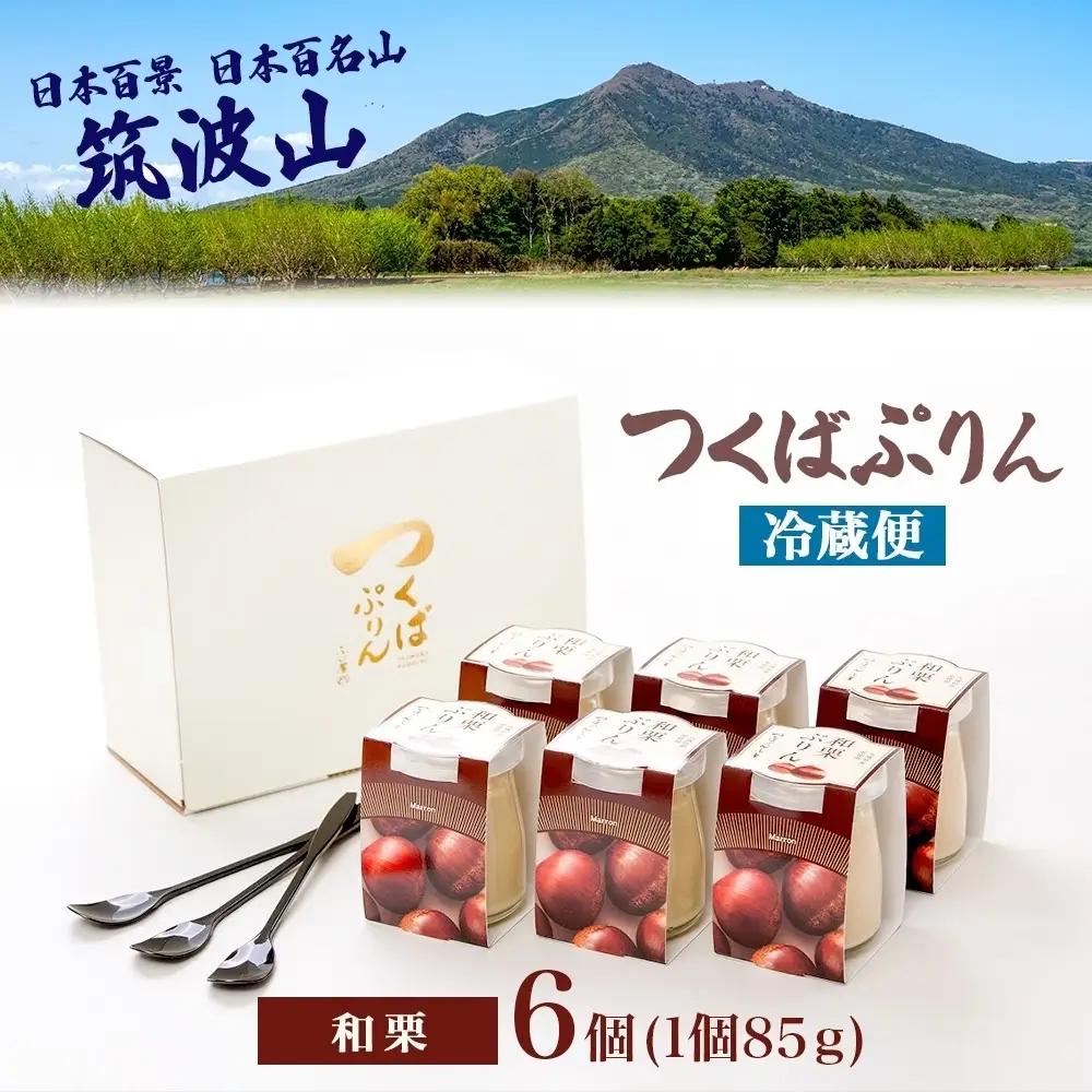 つくばぷりん 和栗ぷりん 6個 プリン ぷりん 和栗 くり クリ 栗 牛乳 ミルク 卵 とろける スイーツ 贅沢 洋菓子 おやつ 冷菓 和スイーツ ご褒美 デザート 人気 グルメ お取り寄せ ギフト 