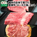 【ふるさと納税】福井のお米で育てた若狭牛 『ロース三昧』～サーロイン240g×3枚/すき焼き用ロース3人前/ロースみそ漬け6枚 3点セット～ 【ステーキ肉 味噌漬け 若狭牛 国産和牛 黒毛和牛 黒毛和種 ブランド牛 和牛 牛肉 国産】