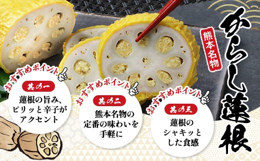 【熊本名物】あらたけの からし蓮根 3本セット