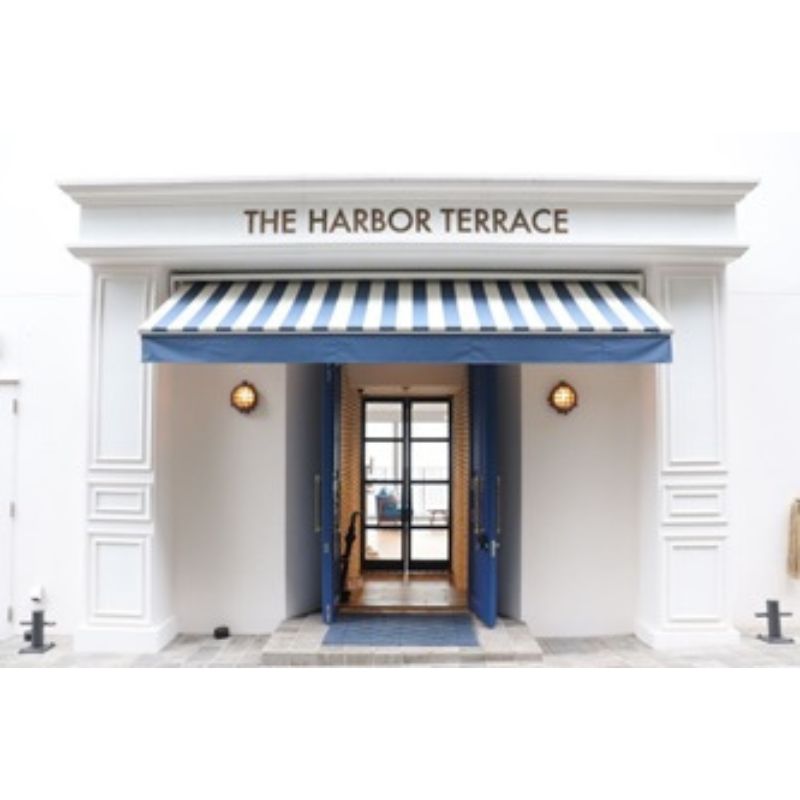 【ふるさと納税】THE HARBOR TERRACE HarborTerraceディナーコースNO.1　ご利用券（2名様分）　 お食事券 チケット 海 オーシャンフロント レストラン 地元食材 旬 魚 野菜 フルコース おしゃれ　