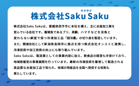 ＜超冷薫 冷凍ぶりスライス 合計40枚（10g10枚入り×4パック）＞ブリ 鰤 魚介類 水産物 海鮮 海産物 国産 新鮮 刺身 寿司 海鮮丼 カルパッチョ ご飯のお供 血抜き 株式会社SakuSaku