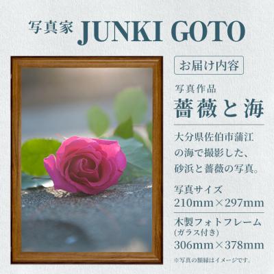 ふるさと納税 佐伯市 写真家 JUNKI GOTO 作品『薔薇と海』 写真(1枚・フォトフレーム付) |  | 01
