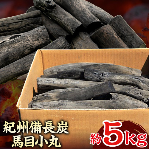 【ふるさと納税】紀州備長炭 馬目小丸 約5kg 株式会社紀 《30日以内に出荷予定(土日祝除く)》 和歌山県 日高川町 備長炭 炭 プロの 料理人 愛用 送料無料 BBQ 焼肉 炭火焼き キャンプ レジャー 囲炉裏 国産 備長炭 川遊び ロッジ 行楽 安全 安心 火起こし 大活躍