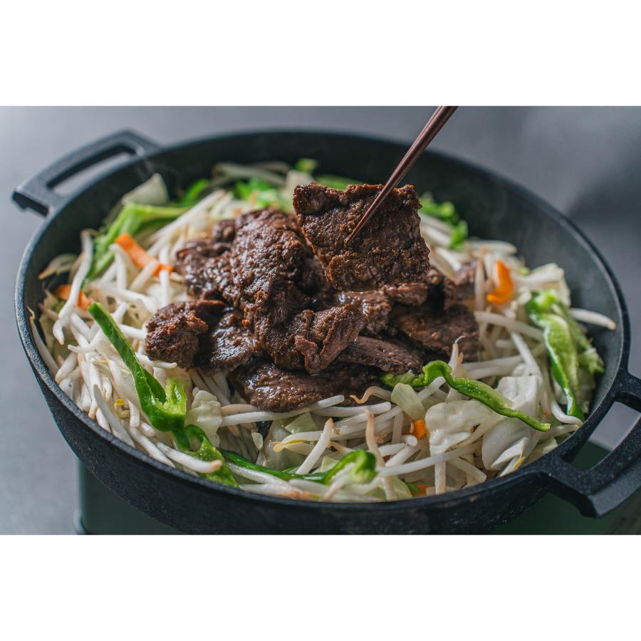 ＜平取ジビエ工房＞平取町産エゾシカロース肉ジンギスカン500g