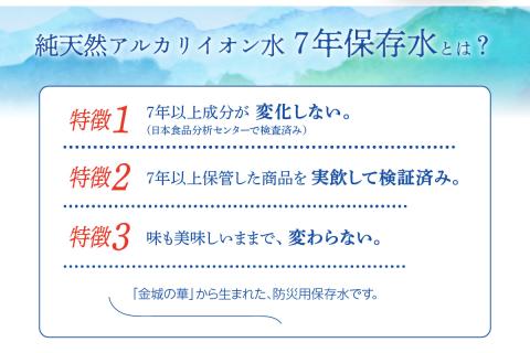純天然アルカリイオン水 7年保存水 2L×6本入<4月下旬以降発送予定> 長期保存水 水 飲料水 水 防災 備蓄 備蓄水 非常用 国産 7年保存 天然水 アルカリイオン 保存用 防災用 【1534】