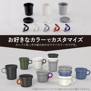 ovject 琺瑯 （ ほうろう ） フックマグ （ Ｓ ） 2個 グレー ｘ パープル 生活雑貨 日用品 生活用品 カップ コップ ホーロー アウトドア ホーロー マグカップ【027D-018】