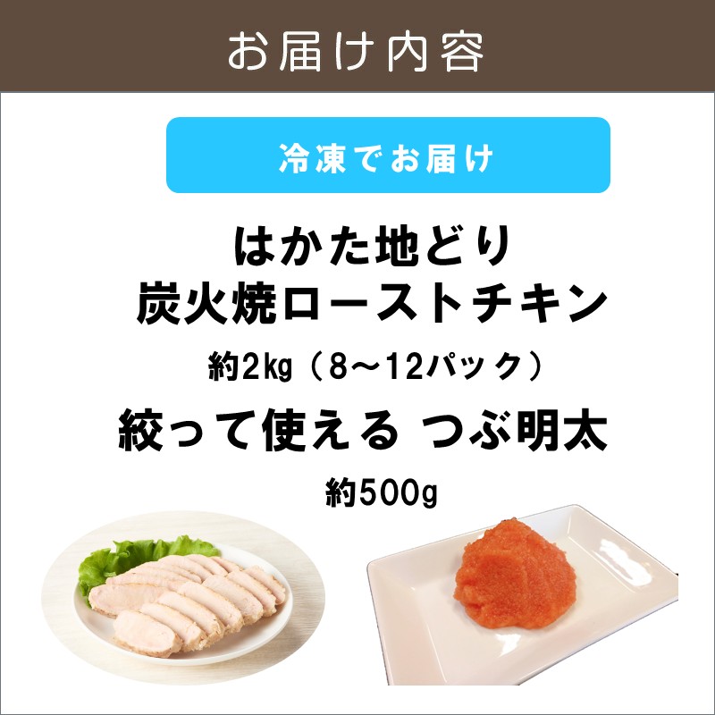 はかた地どりローストチキン2㎏・つぶ明太500g_イメージ5