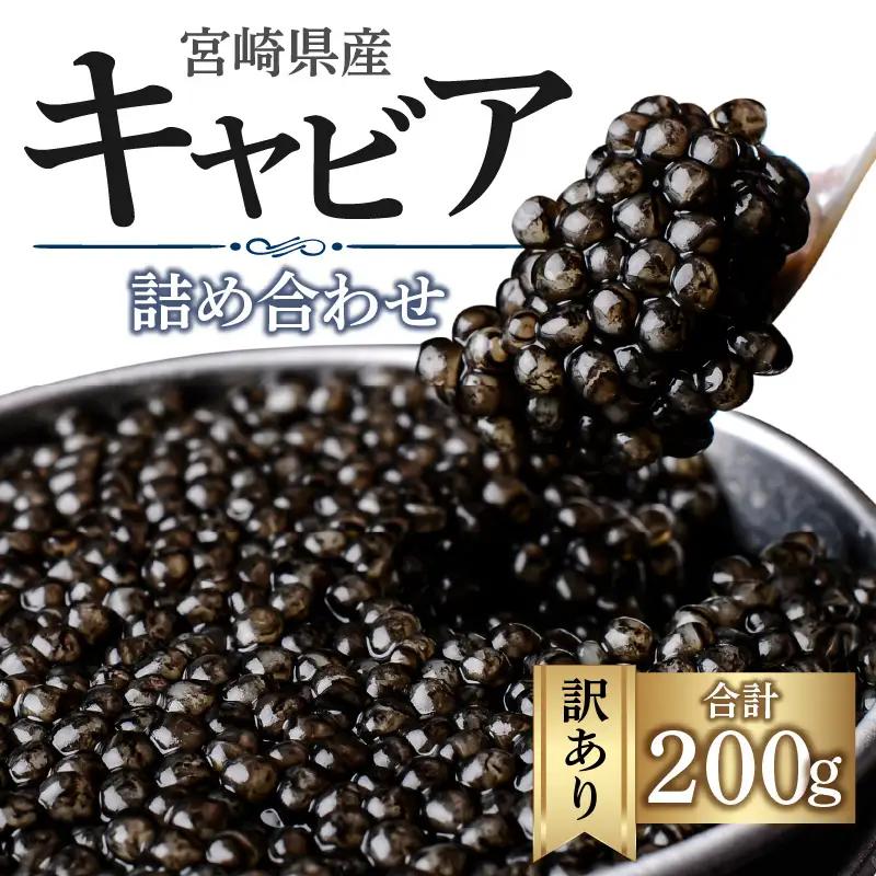 【訳あり】宮崎県産キャビア 詰め合わせ 合計200g 魚卵 キャビア