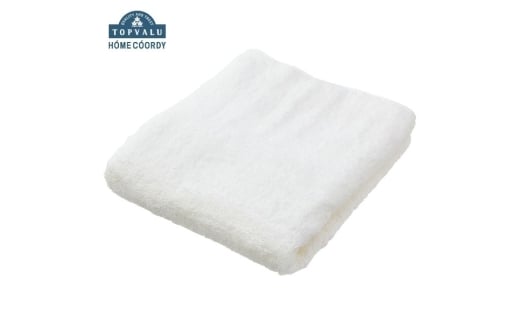 ホームコーディ 肌ざわりが選べるカラータオル コンパクトバスタオル しっかり ホワイト×2 [№5346-1680]