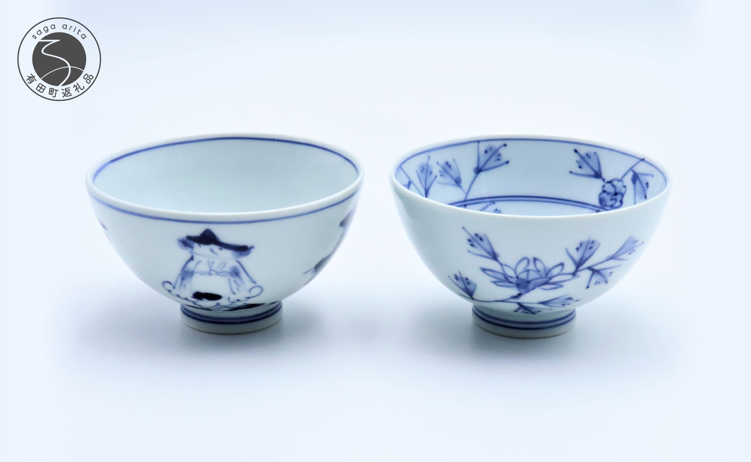 
                  有田焼 青花 絵変りペア飯碗 あや千  有田焼 お茶碗 ご飯茶碗 ゆのみ ごはん茶碗 湯呑 和食器 食器 うつわ 器 35000円 3.5万円 dn001
                