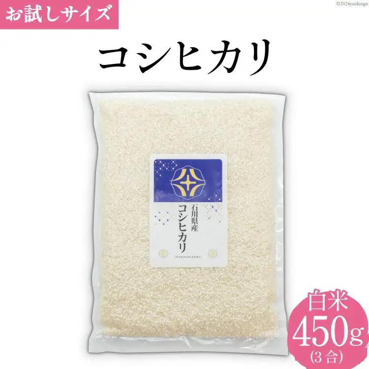 【期間限定発送】 米 令和7年 コシヒカリ 白米 450g(3合)