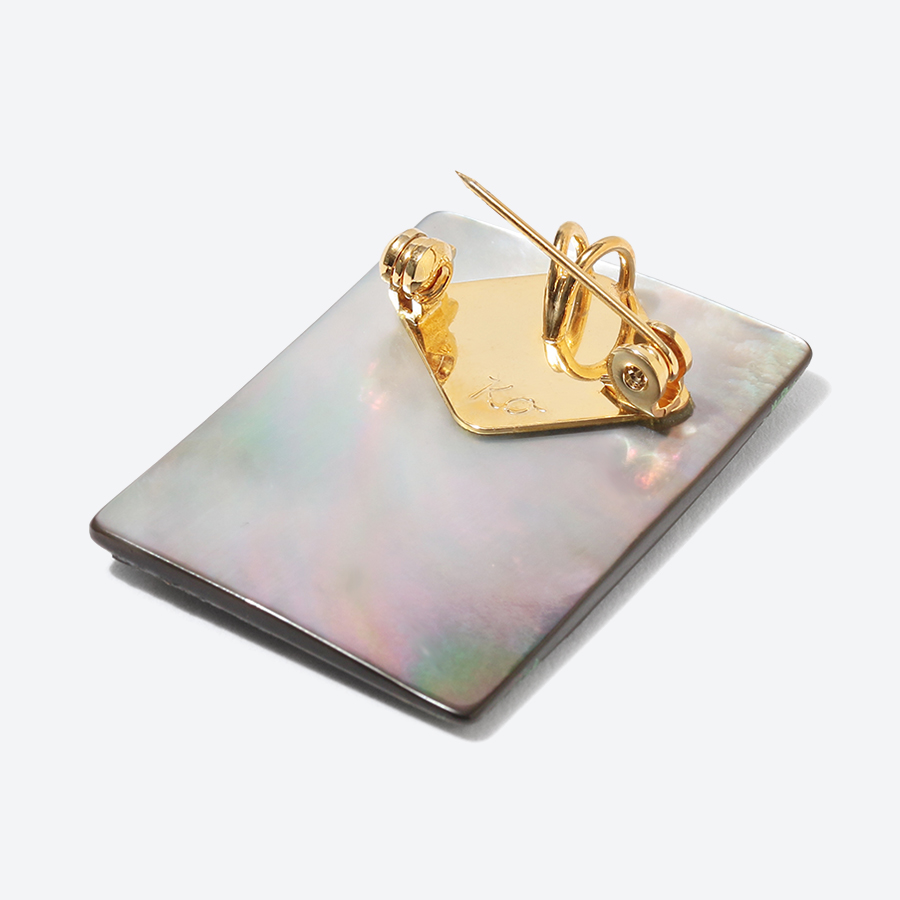 ＜Classic Ko＞Lotus Square brooch