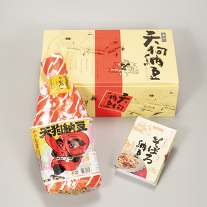 水戸天狗納豆 笹沼五郎商店 当社イチオシのわらつと納豆と切り干し大根入りそぼろ納豆人気セット TVで紹介されました！（CV-4）