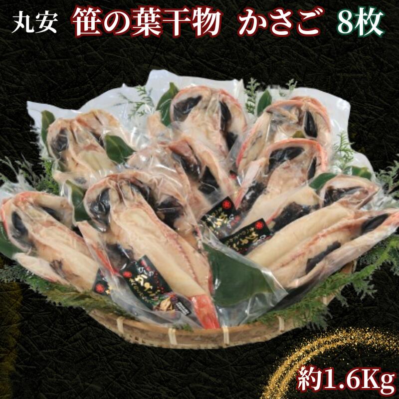 【ふるさと納税】 【丸安】 笹の葉干物かさご 大サイズ 8枚 約1.6kg 創業90余年 干物専門店 カサゴの干物 かさごの干物 笹の葉干物 カサゴ かさご かさご干物 ひものかさご 干物 高級干物 和食 海鮮 老舗 厳選 高級 贈り物 贈答品 ギフト グルメ お取り寄せ 千葉県 銚子市