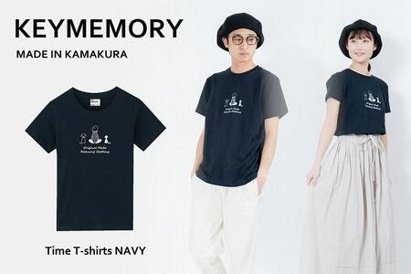 《0》【KEYMEMORY鎌倉】TIMEイラストTシャツNAVY