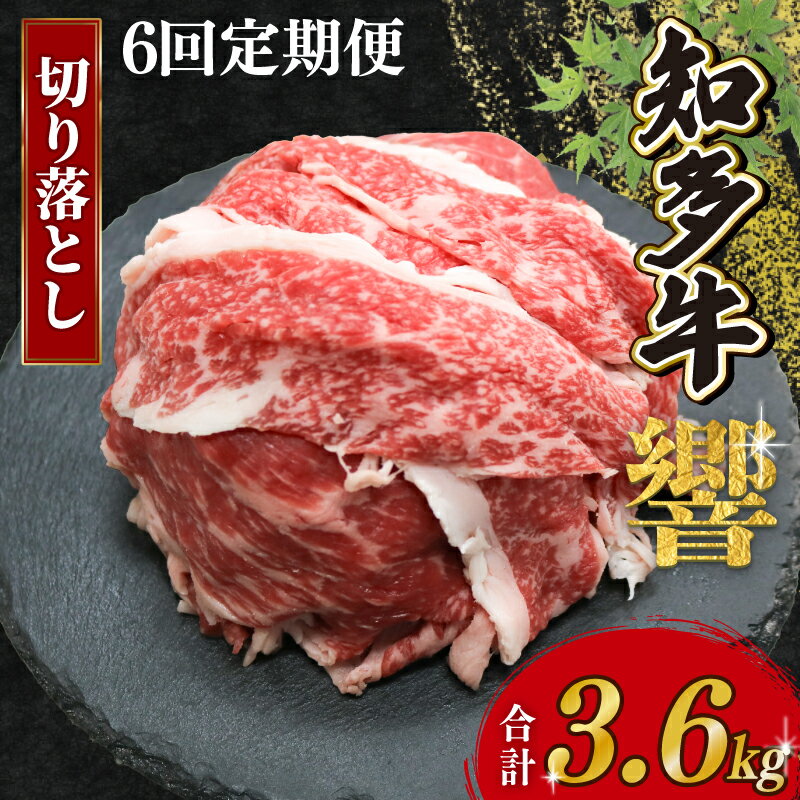 【ふるさと納税】 定期便 6ヶ月 知多牛 切り落とし 計3.6kg 600g(300×2) 冷凍 知多牛響 切り落とし 小分け パック きりおとし 肉 牛肉 ふるさと納税切り落とし 切落し お肉 肉 国産牛肉 国産牛 切り落とし肉小分けで便利 お手軽 ご褒美 冷凍牛肉 愛知県 南知多