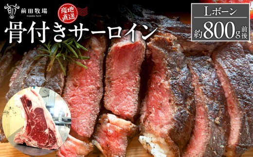 
                  【大田原 前田牧場直送】骨付き サーロイン 約800g 前後 ★Lボーン★| ブランド牛 牛肉 Lボーン サーロイン 産地直送 産直
                
