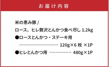 1177R_米の恵み豚/ロース,ヒレ贅沢とんかつ食べ尽し1.2kg