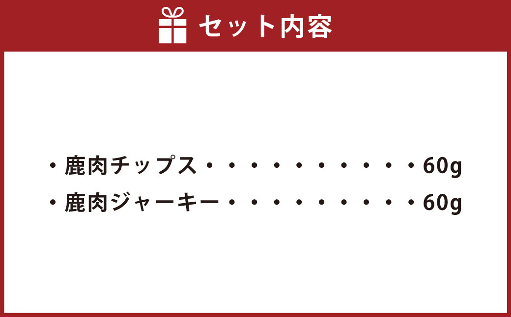 〈九重町産〉無添加 鹿肉チップス・鹿肉ジャーキーセット【犬用】