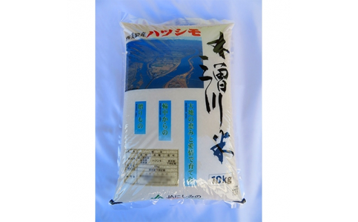 
            木曽三川米　ハツシモ令和3年産・精米(10kg)【1065376】
          