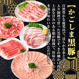 【B06001】鹿児島県産黒豚ロース＆餃子セット 鹿児島県 国産 九州産 黒豚 豚肉 ポーク ロース とんかつ しゃぶしゃぶ 餃子 ギョーザ ぎょうざ バラエティ セット 詰め合わせ 鹿児島 ギフト 