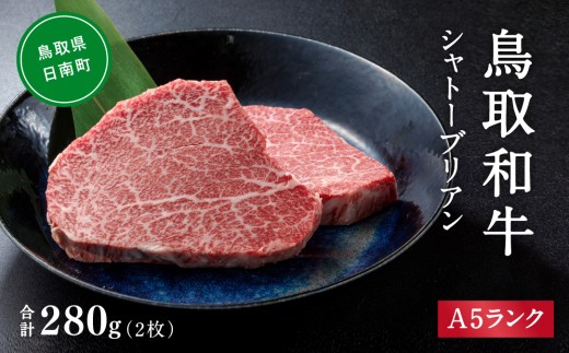 A5ランク 鳥取和牛シャトーブリアン 2枚 合計280g 牛肉 精肉 肉 カタセイ シャトーブリアン ヒレステーキ ヒレ ステーキ 肉 フィレステーキ ステーキ お肉 和牛 高級ヒレステーキ ヒレ肉 最高級 黒毛和牛 牛肉 お肉
