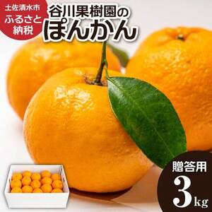 【先行予約】ぽんかん ３kg（谷川果樹園）デコポンの親  みかん 蜜柑 ミカン 不知火 しらぬい 柑橘 かんきつ ポンカン フルーツ オレンジ 果物 くだもの 果汁 甘い【R01376】